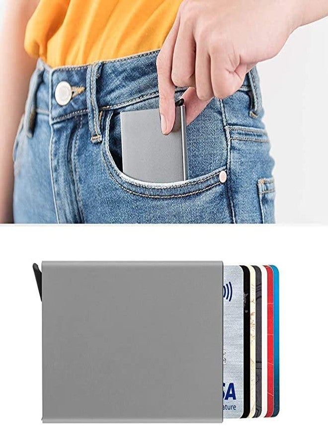 Stealodeal Slim Aluminium Pop Up Debit & Credit & ATM Men/Womwn Card Holder for Men & Women - Image 5